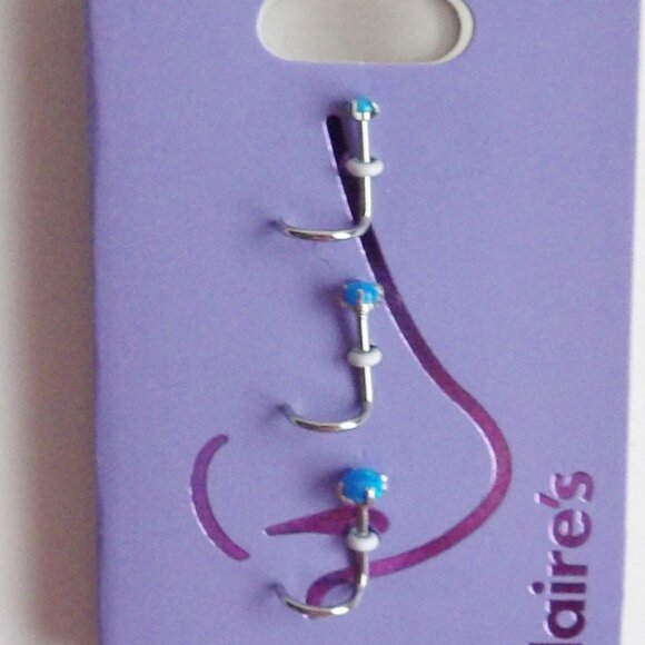 Claire's Bundle of 3 Packages Stainless Steel Nose Jewelry Mostly Studs - Picture 8 of 13